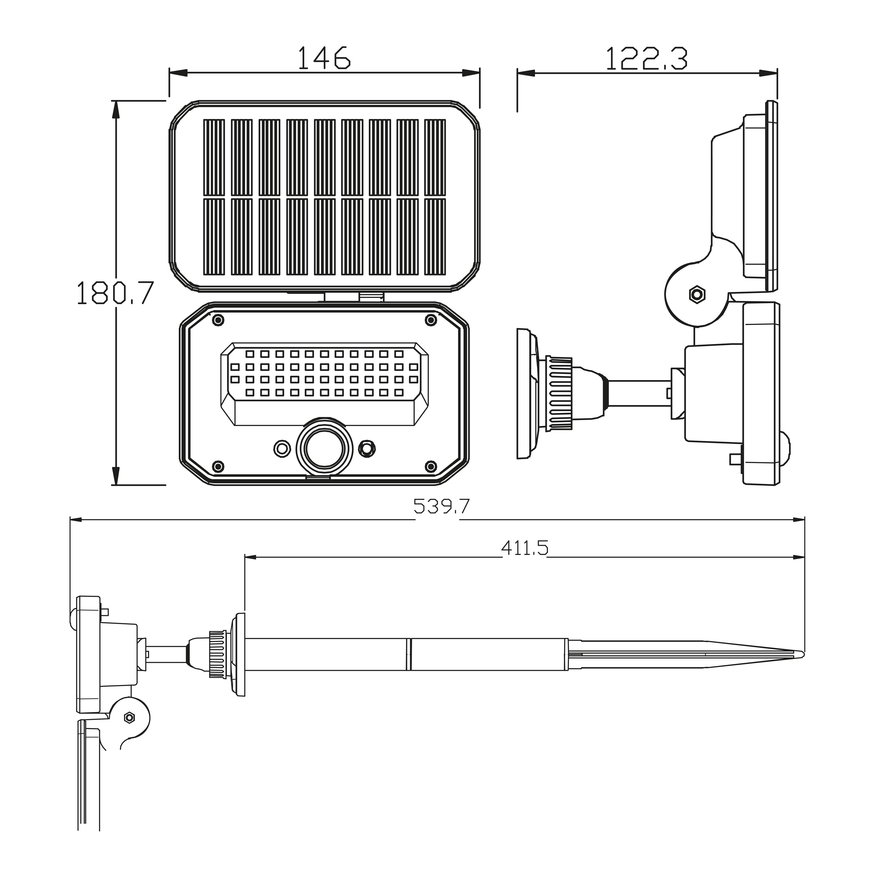 Прожектор светодиодный на солнечной батарее HOROZ ELECTRIC SPARROW-16 с датчиком движения 10W 6400K дневный Черный - фото 4 Прожектор светодиодный на солнечной батарее HOROZ ELECTRIC SPARROW-16 с датчиком движения 10W 6400K дневный Черный - фото 4