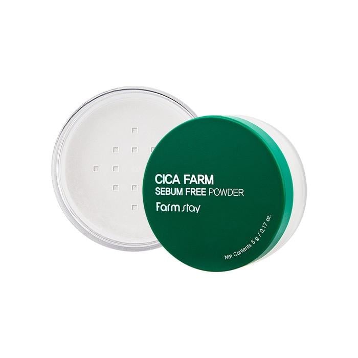 Пудра рассыпчатая для лица FarmStay Cica Farm Sebum Free Powder с экстрактом центеллы 5 г