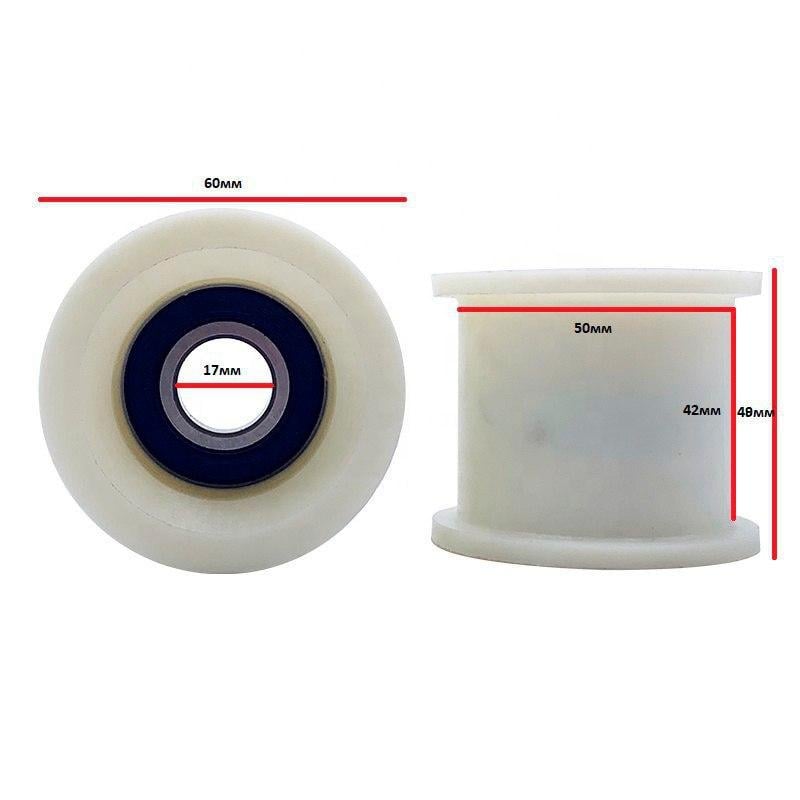 Ролик опорной рамы 48х50 форматно-раскроечного станка с подшипником 6203-2RS - фото 2 Ролик опорной рамы 48х50 форматно-раскроечного станка с подшипником 6203-2RS - фото 2