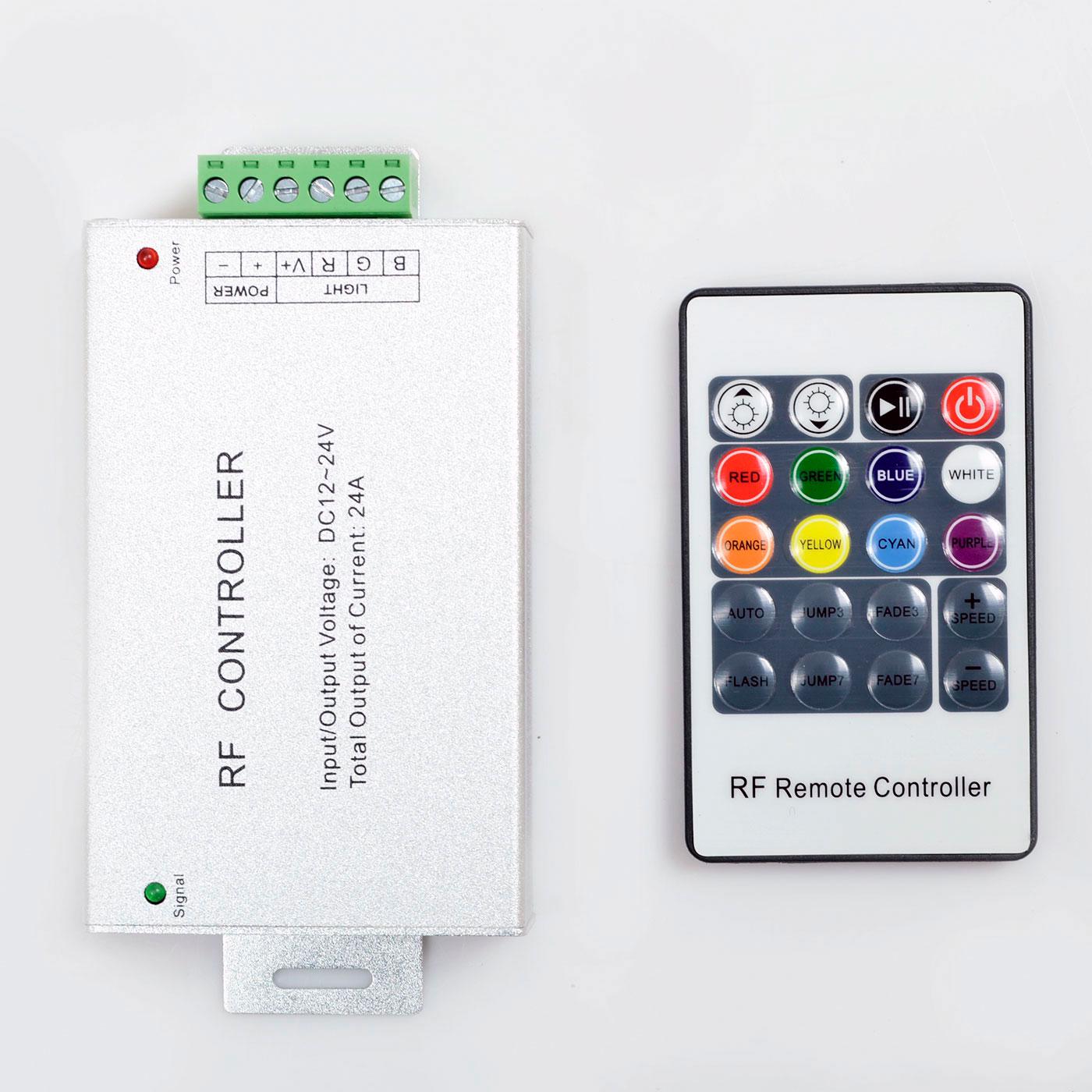 Контроллер Venom RGB RF радио Aluminum 24 А 20 кнопок на пульте (10351) - фото 4 Контроллер Venom RGB RF радио Aluminum 24 А 20 кнопок на пульте (10351) - фото 4