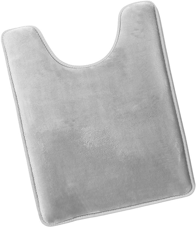 Коврик для ванной и туалета U-образный антискользящий с эффектом памяти Серый (140231)