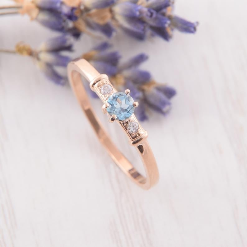 Кільце з червоного золота з топазом (2248170256)