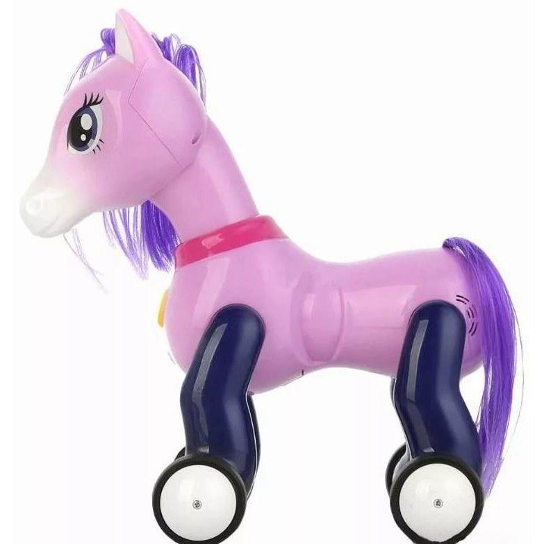 Пони-лошадка на пульте управления Jia Yu Toy с проектором Фиолетовый (058178) - фото 2 Пони-лошадка на пульте управления Jia Yu Toy с проектором Фиолетовый (058178) - фото 2
