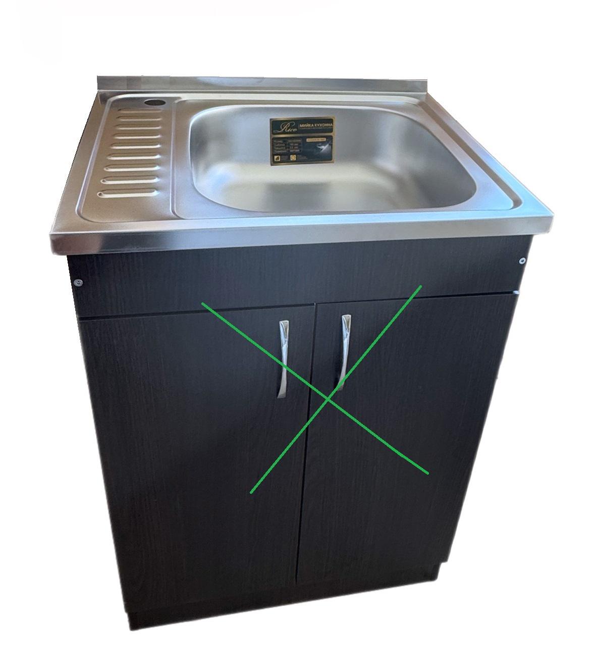 Мойка нержавейка накладная Rico левая матовая 0,6 мм 500х600х160 мм (RC5060L-06-160E) - фото 4