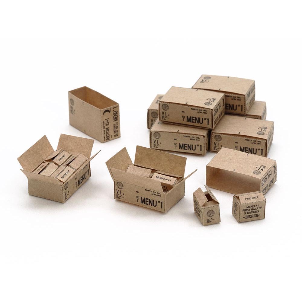 Збірна модель Tamiya картонні ящики 1:35 10-in-1 Cartons WWII (12689-000)