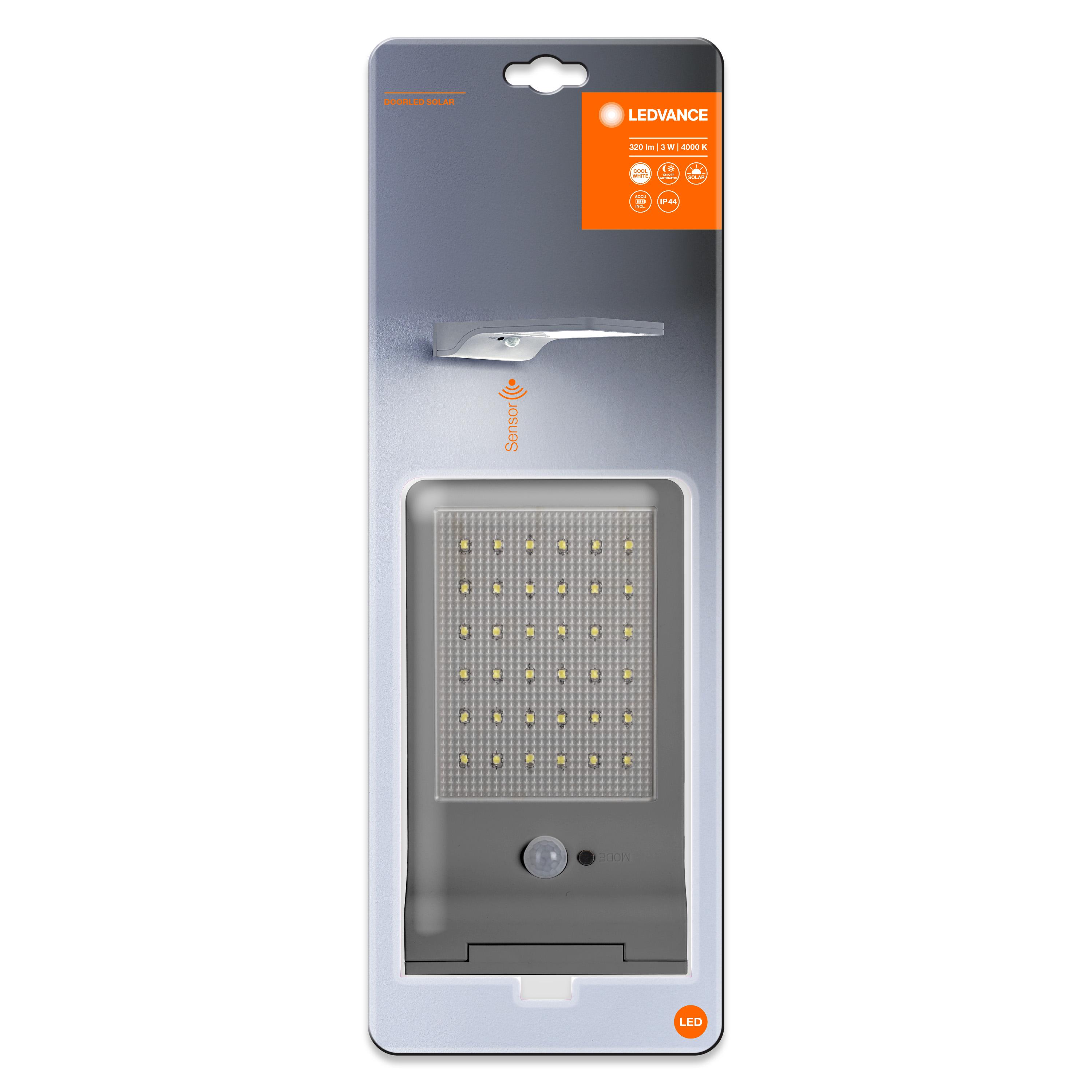 Світлодіодний світильник Osram DOORLED SOLAR Чорний (4058075267862) - фото 4