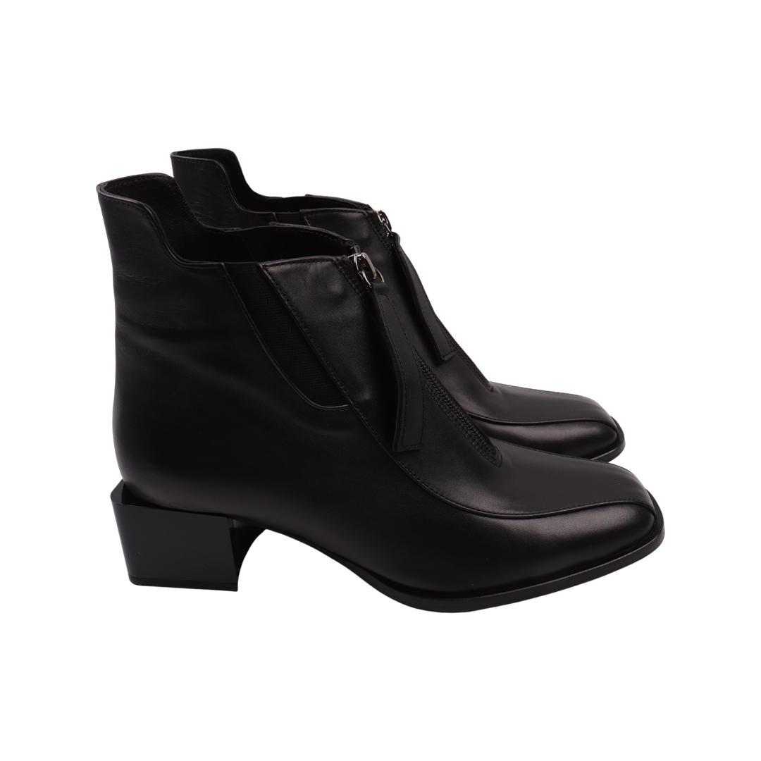 Ботинки женские Euromoda из кожи р. 36 Черный (497-22DH)