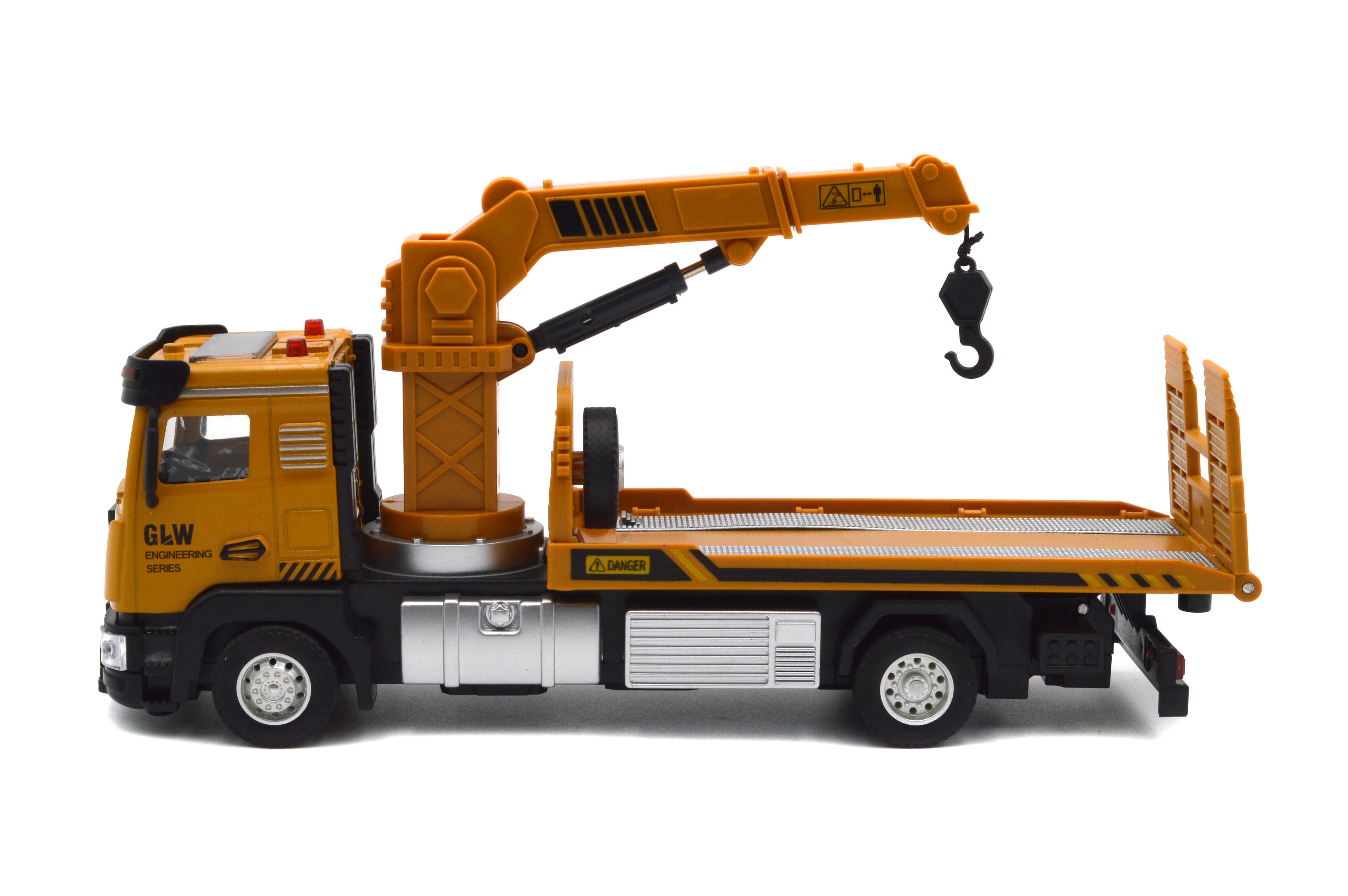 Модель евакуатора з металевою кабіною інерція звуки світло 61255 - фото 2 Модель евакуатора з металевою кабіною інерція звуки світло 61255 - фото 2