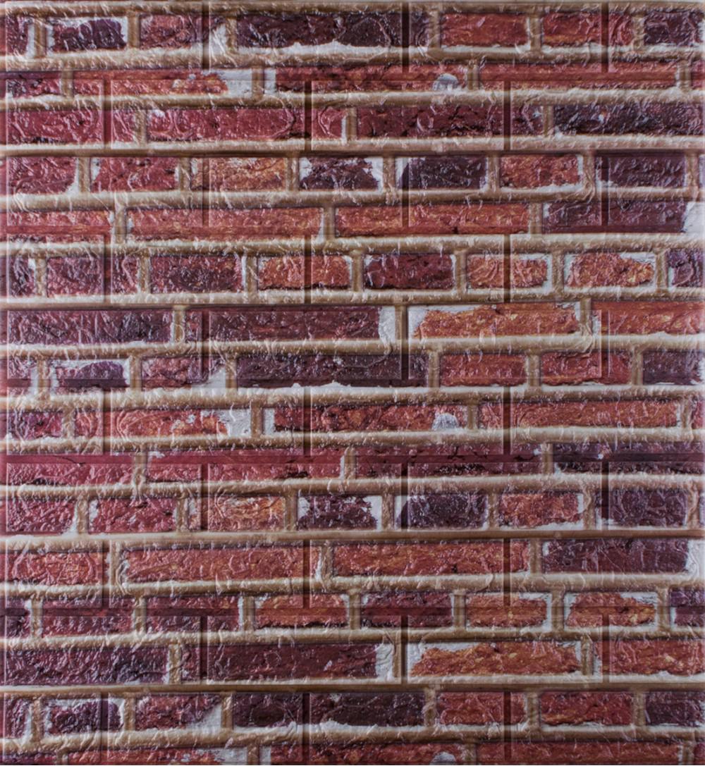 3D-панель самоклеящаяся Кирпич лофт комби 700x770x5 мм (041-5)