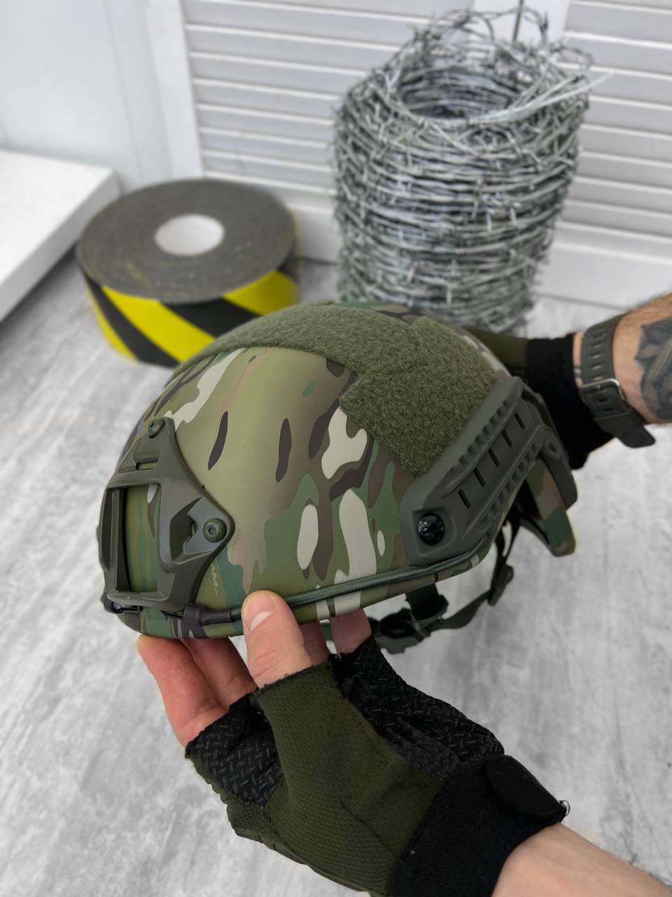 Шолом балістичний FAST Helmet Multicam Elite 1 клас захисту ДСТУ рівня NIJ IIIA (14261536) - фото 9