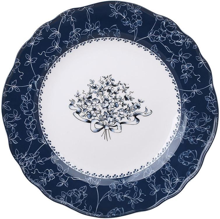Набір обідніх тарілок порцелянових Ø 26 см 2 шт. Vintage Blue (BD-498-347)