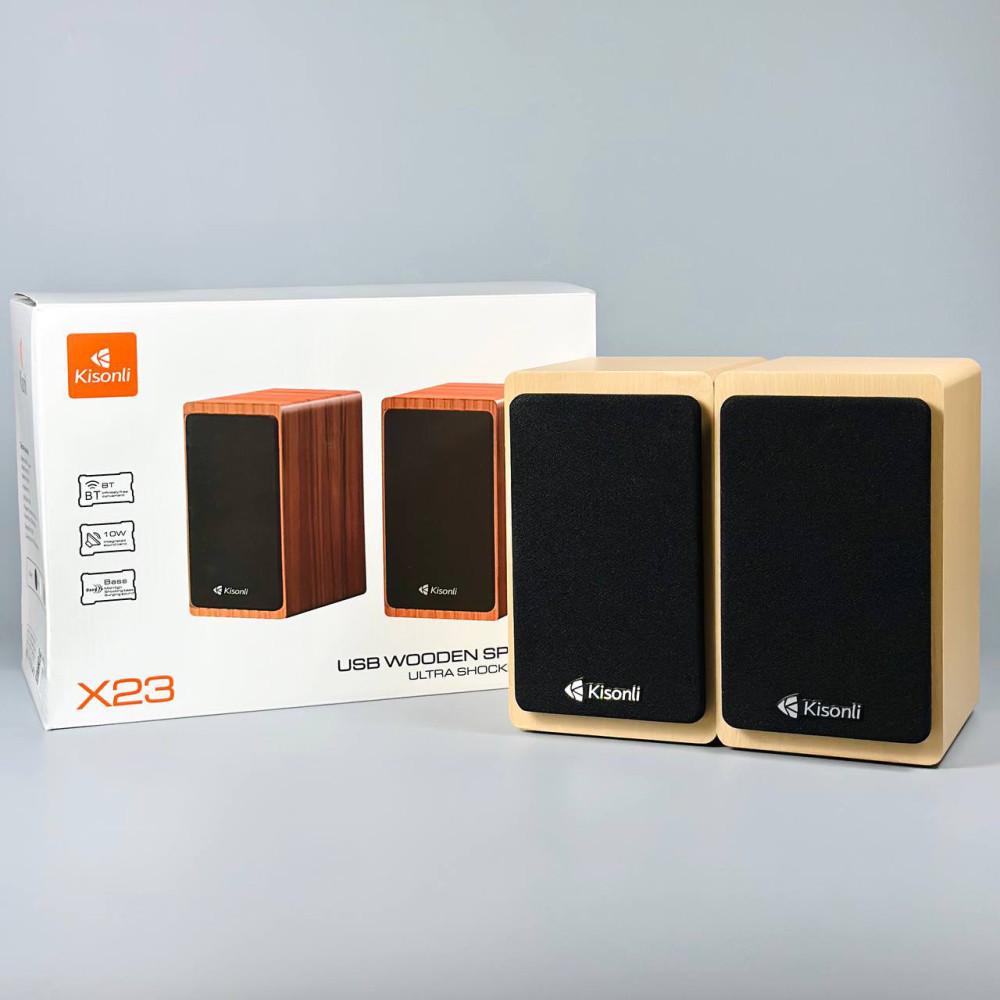 Колонки компьютерные Kisonli Bluetooth 18,3х12,7х11 см (X23) - фото 8 Колонки компьютерные Kisonli Bluetooth 18,3х12,7х11 см (X23) - фото 8