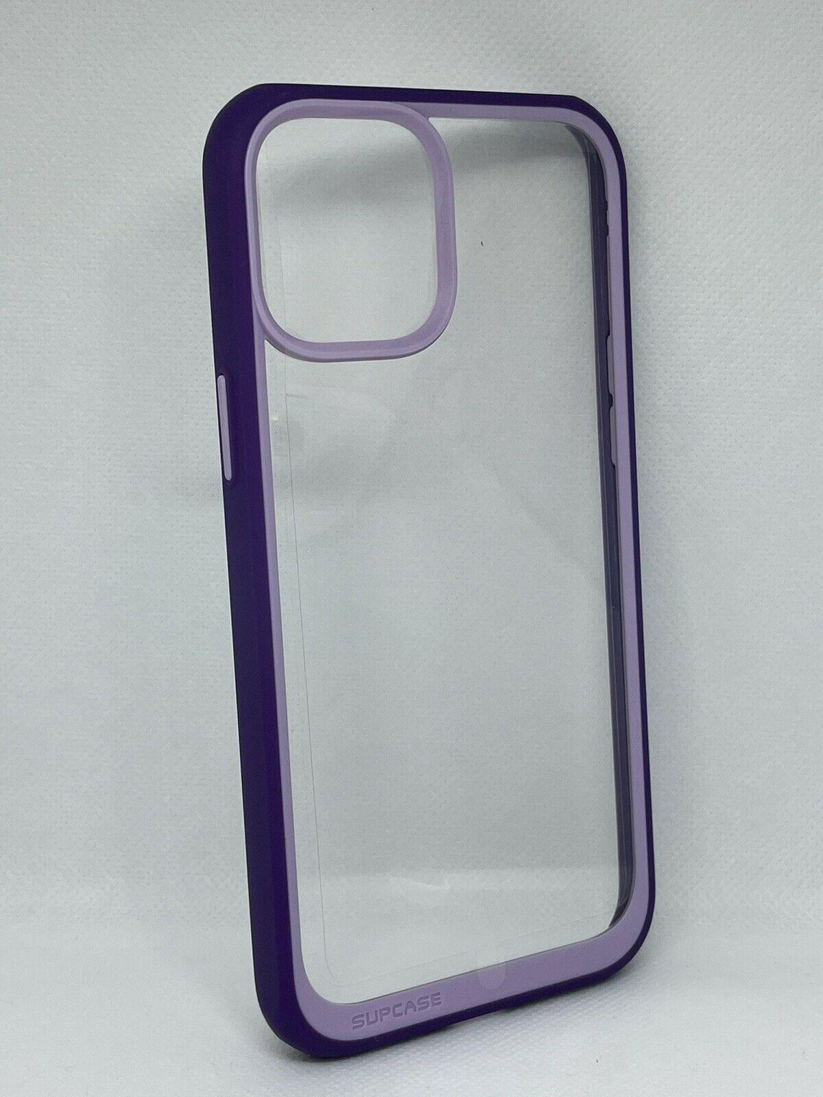 Противоударный чехол прозрачный Supcase Style для Iphone 12 Pro Max (6.7") Purple Противоударный чехол прозрачный Supcase Style для Iphone 12 Pro Max (6.7") Purple