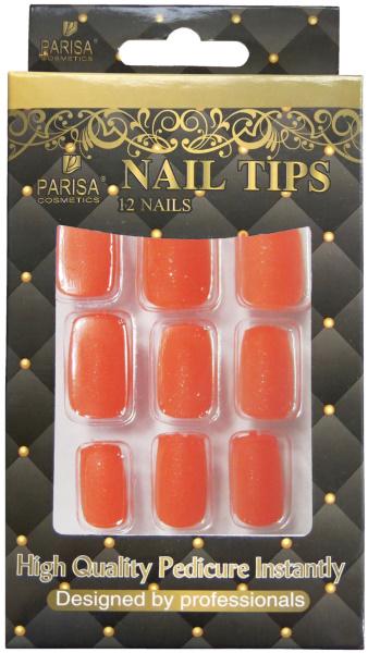 Ногти накладные Parisa с рисунком в упаковке 12 шт. (FP-028)
