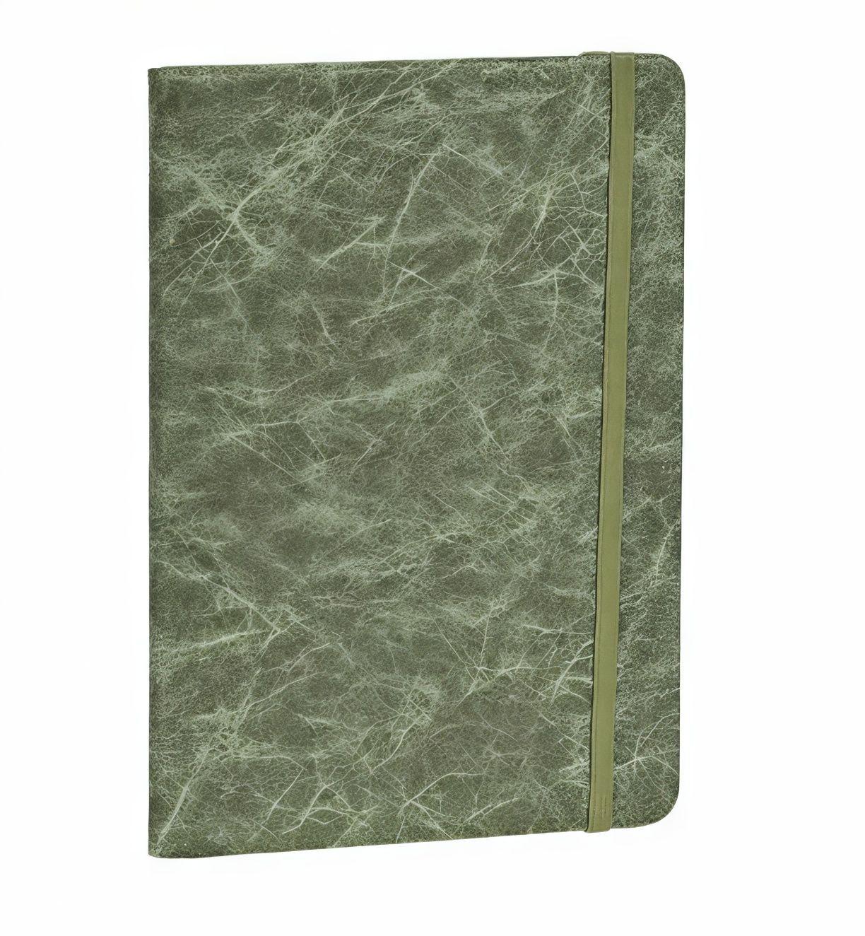 Блокнот на резинке Stenson Fissure A7 80 лист. Зеленый (WW01500ST)