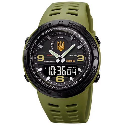 Наручные часы Skmei Ukraine 55611655AGBK Army Green/Black (2280745242)