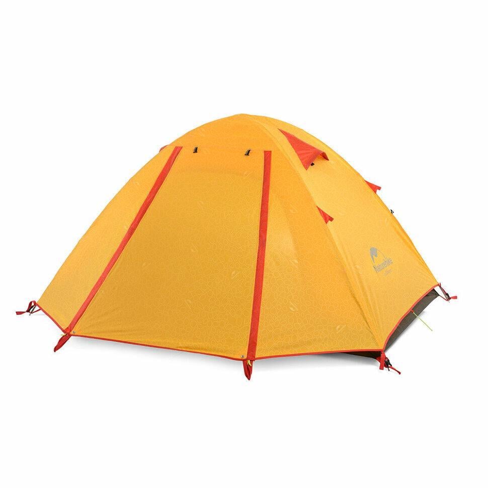 Палатка четырёхместная Naturehike P-Series NH18Z033 265х210 см Оранжевый