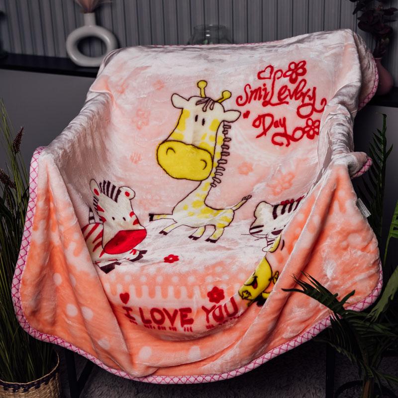 Плед Варежка Персиковий (7052)