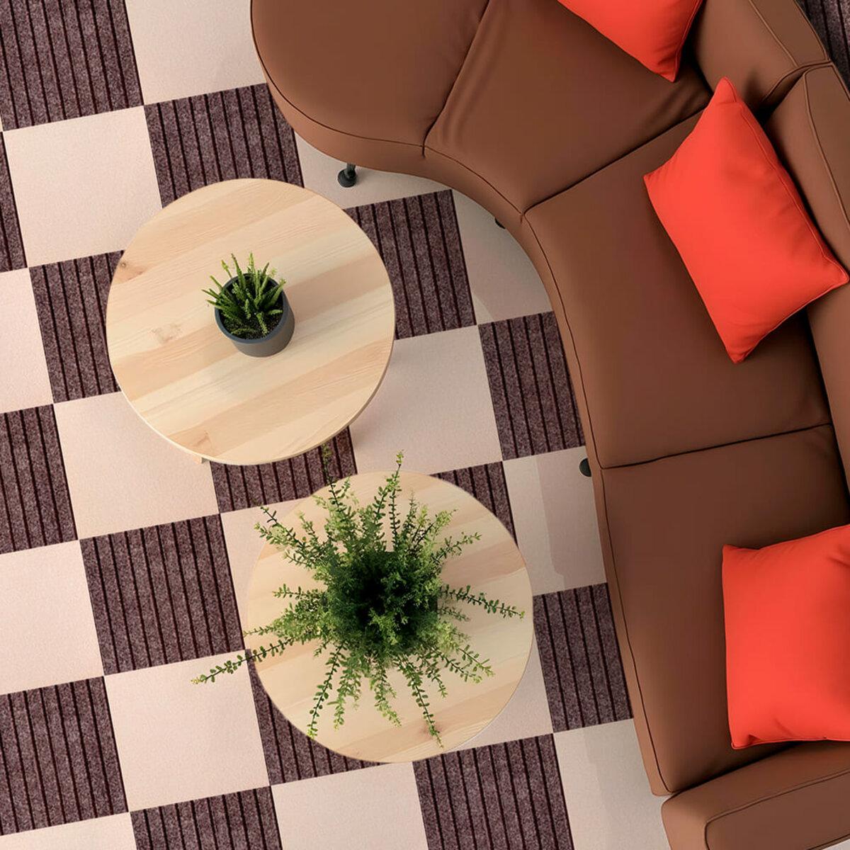 Плитка самоклеюча під ковролін 300х300х4,5 мм Молочний (SW-00002482) - фото 7 Плитка самоклеюча під ковролін 300х300х4,5 мм Молочний (SW-00002482) - фото 7