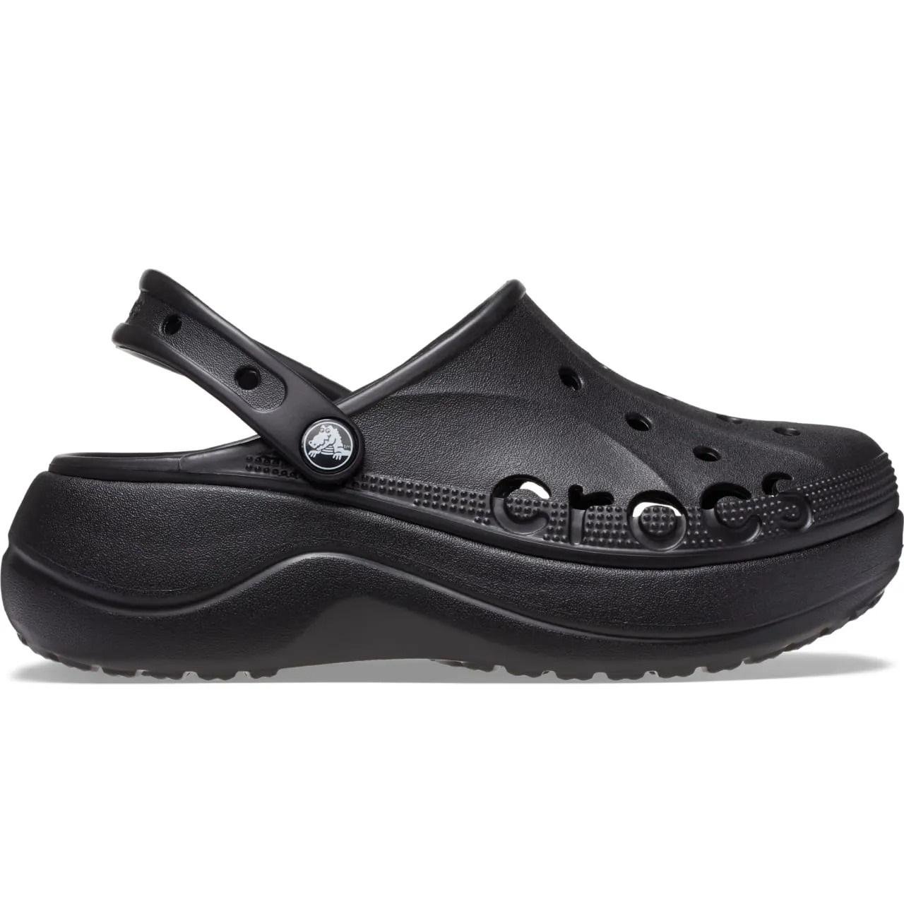 Сабо женские Crocs Baya Platform Clog M6W8 р. 38/24,5 см Black (208186) - фото 1