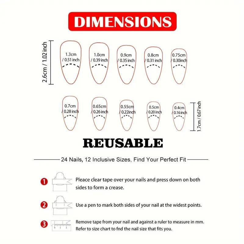 Накладные ногти Звезды миндаль средней длины с клеевыми пластинами 24 шт. Черный с белым (2789190667) - фото 10 Накладные ногти Звезды миндаль средней длины с клеевыми пластинами 24 шт. Черный с белым (2789190667) - фото 10