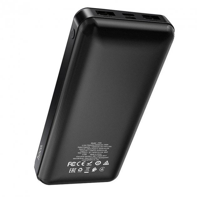 Батарея портативна Hoco J72A Easy travel 2 роз'єми 20000 mAh Чорний - фото 4