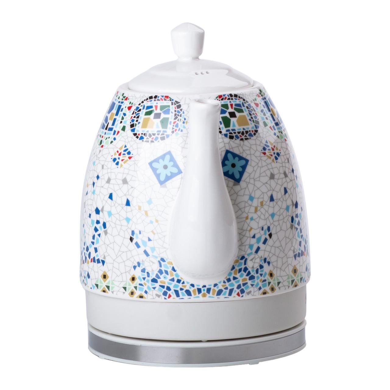 Електрочайник керамічний Sokany SK-09008 безшумний 1,5 л 1000 Вт Білий (2355584681) - фото 4 Електрочайник керамічний Sokany SK-09008 безшумний 1,5 л 1000 Вт Білий (2355584681) - фото 4