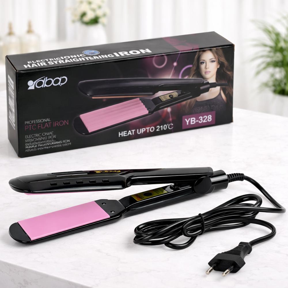 Випрямляч для волосся електричний 358/328 керамічні пластини 4,5 см 140-200°C 35 Вт Чорний