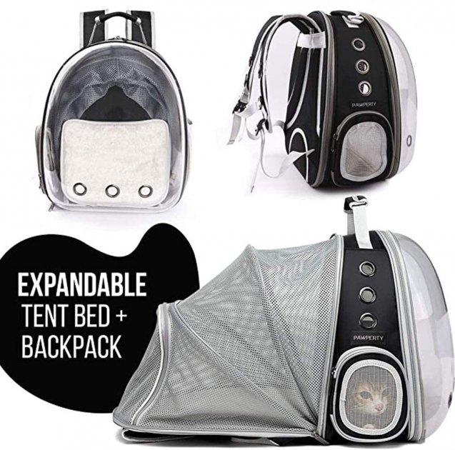 Рюкзак-переноска Lollimeow с расширителем (DYSN-045) - фото 5 Рюкзак-переноска Lollimeow с расширителем (DYSN-045) - фото 5