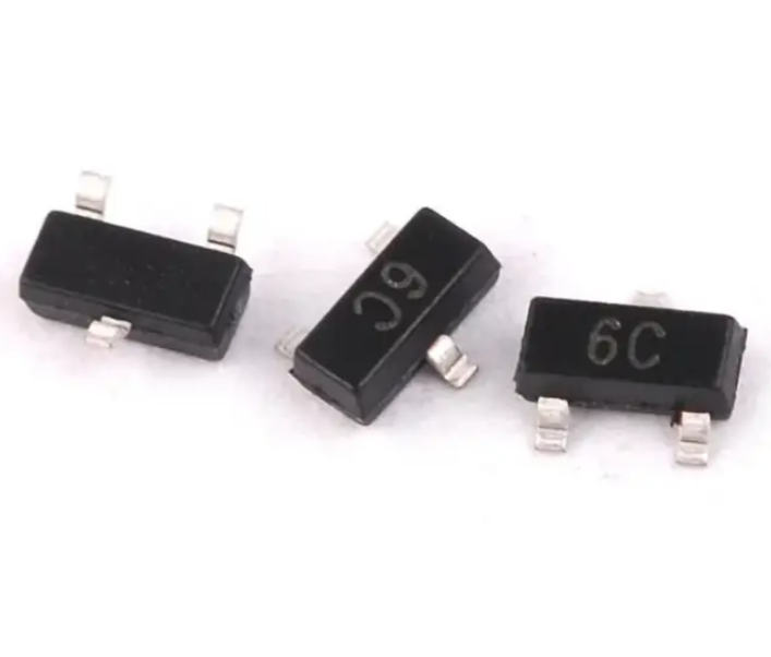 Чип транзистор биполярный NPN BC817-40 BC817 6C SOT23 100 шт. (360511)