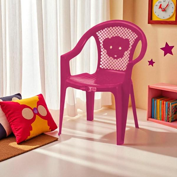 Стульчик пластиковый Kinderway тигрёнок Розовый - фото 2 Стульчик пластиковый Kinderway тигрёнок Розовый - фото 2