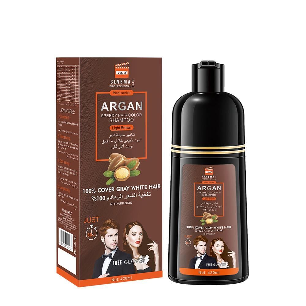 Шампунь для волос окрашивающий VOJO 3в1 420 мл Светло-коричневый (OXLY-1-1)