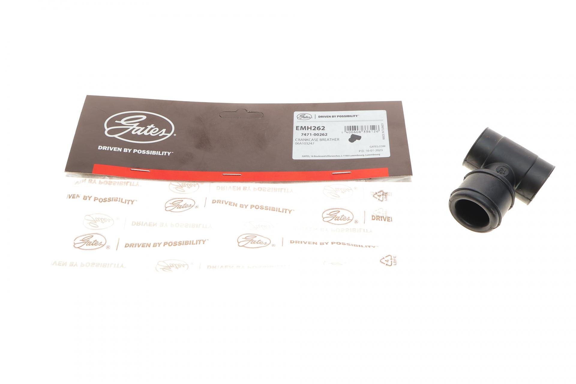 Патрубок вентиляції картера GATES Audi A3-A6/Seat Leon/Skoda Octavia I/VW Golf IV 1.8T 96-10 (EMH262)