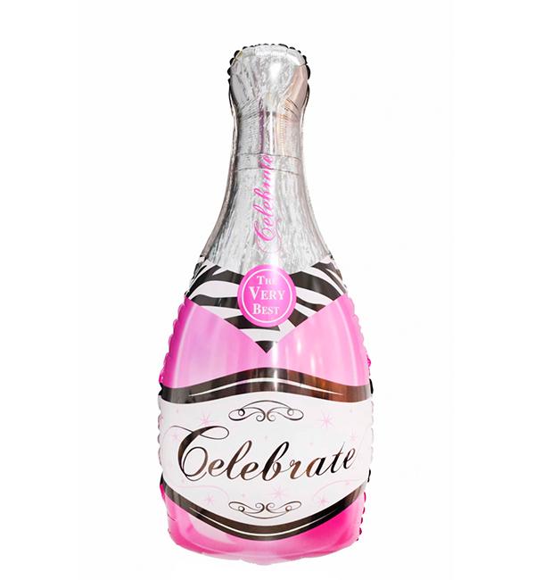 Воздушные шарики Бутылка 100х49 см Pink