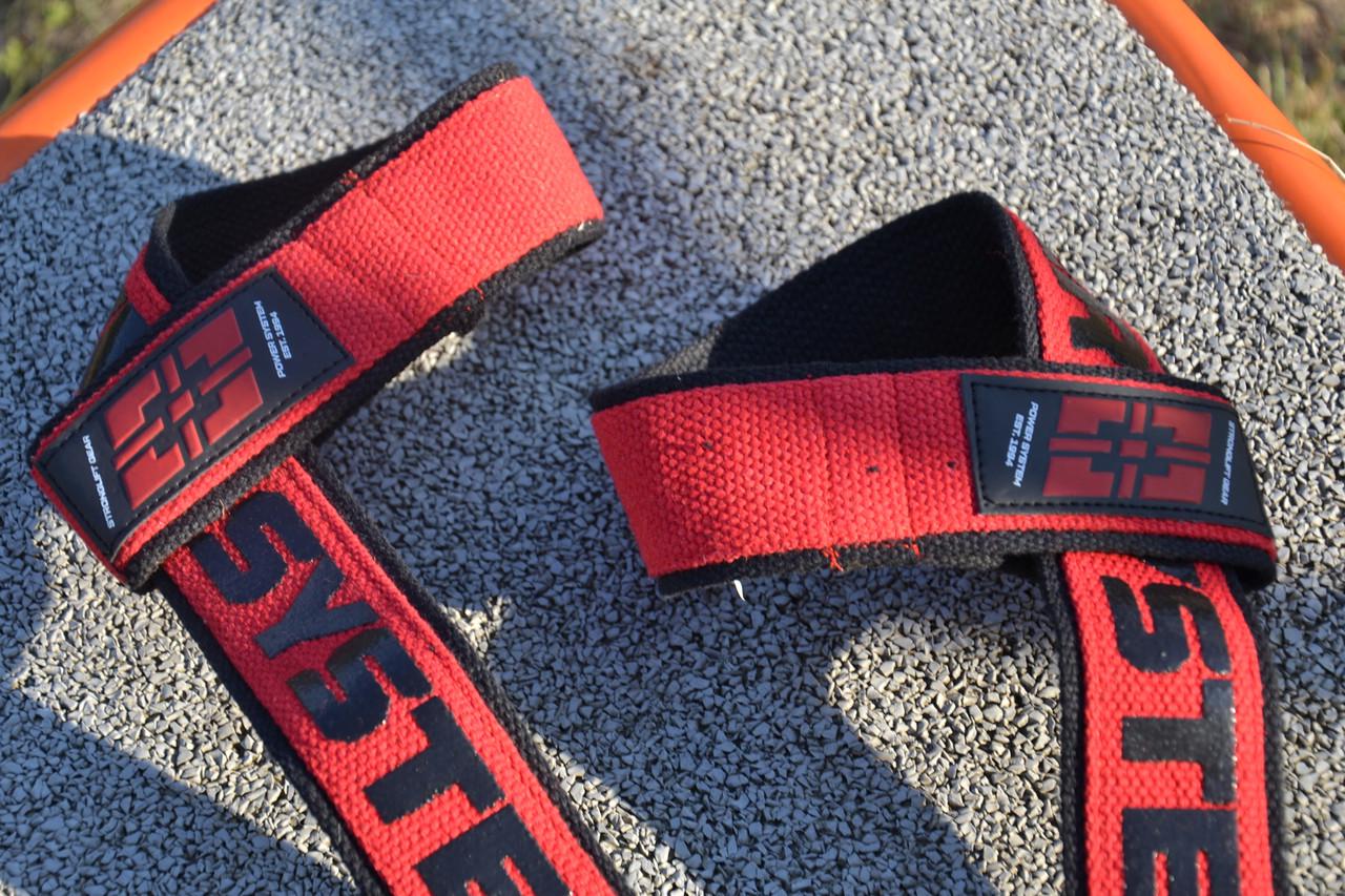 Лямки для тяги Power System PS-3401 Lifting Straps Duplex Black/Red (A-012130) - фото 10