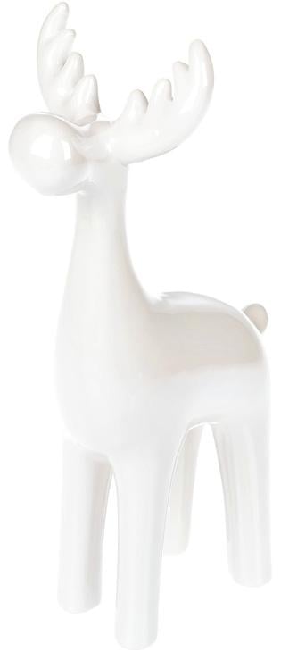 Статуэтка декоративная Лось 28,3 см Белый перламутр (BD-731-152)