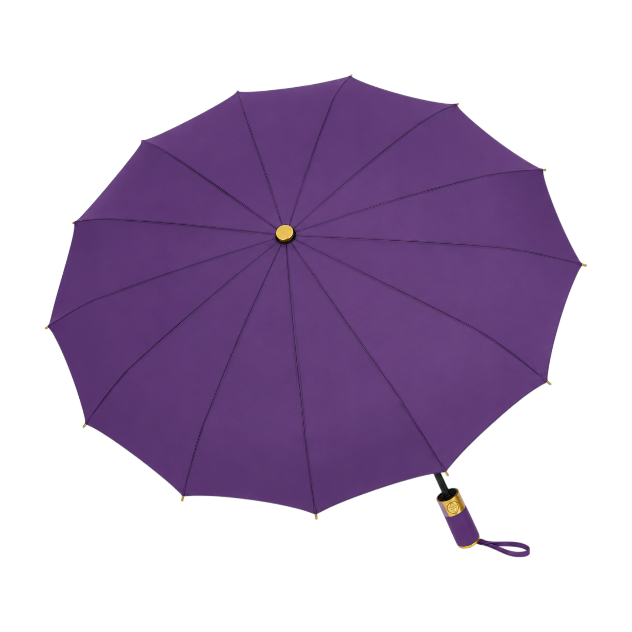 Женский зонт автомат ALLANIO Gold 9012 Lilac с 12 спицами