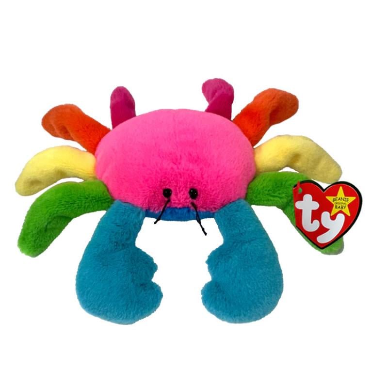Мягкая игрушка TY Beanie Babies Scuttle Радужный краб 15 см (41347)