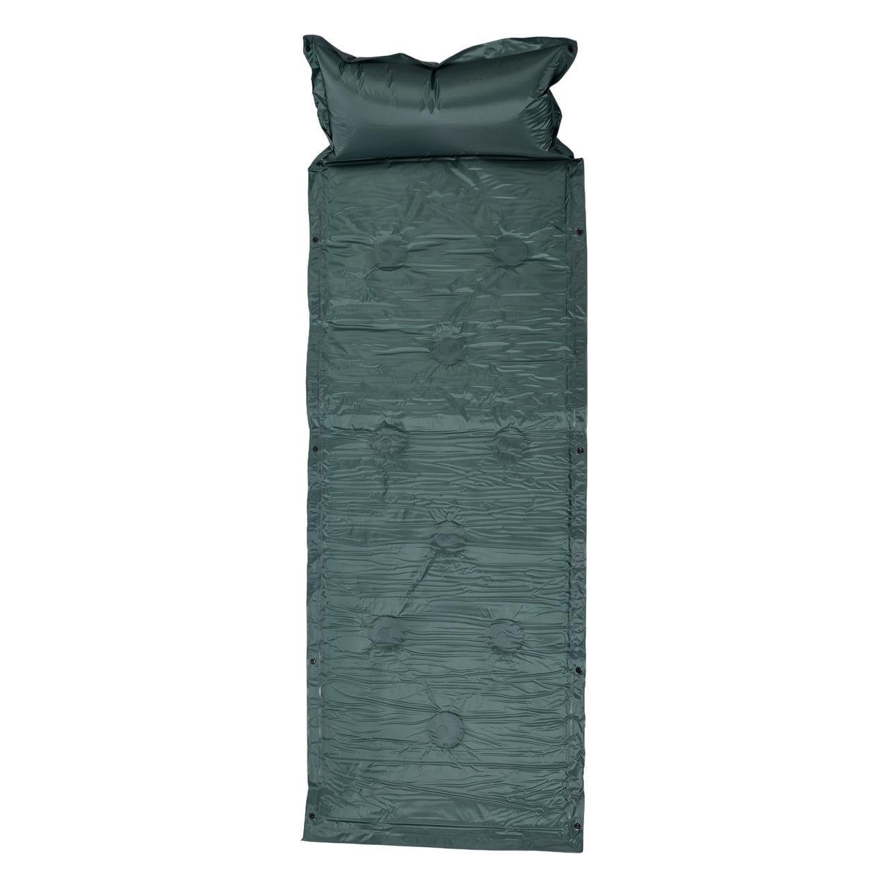 Килимок в намет надувний похідний туристичний з підголівником 175х60х2 см Зелений (7180) Килимок в намет надувний похідний туристичний з підголівником 175х60х2 см Зелений (7180)