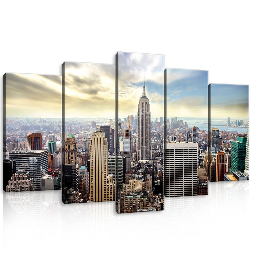 Модульна картина на полотні 2x20x40/2x20x50/1x20x60 см Вид на Нью-Йорк (PS10160S17)