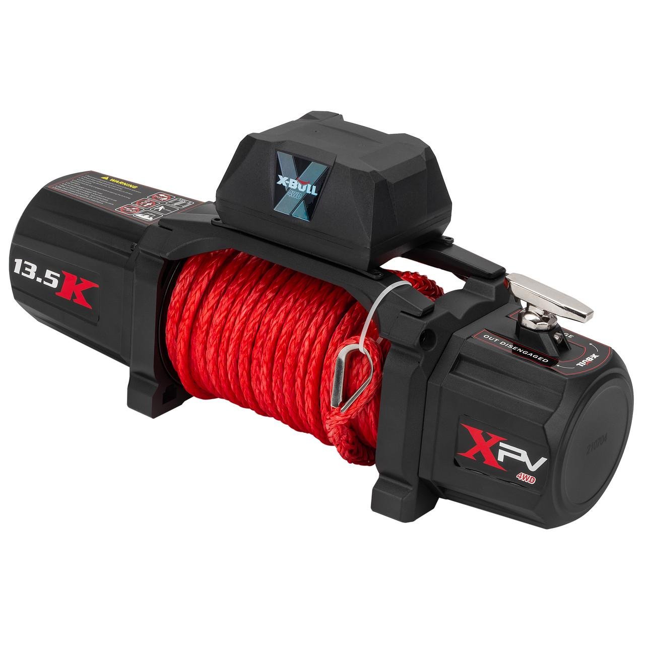 Лебідка автомобільна X-Bull із синтетичною мотузкою та автоматичним гальмом - фото 3 Лебідка автомобільна X-Bull із синтетичною мотузкою та автоматичним гальмом - фото 3