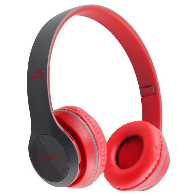 Наушники беспроводные Bluetooth Wireless Headset P47 Красный