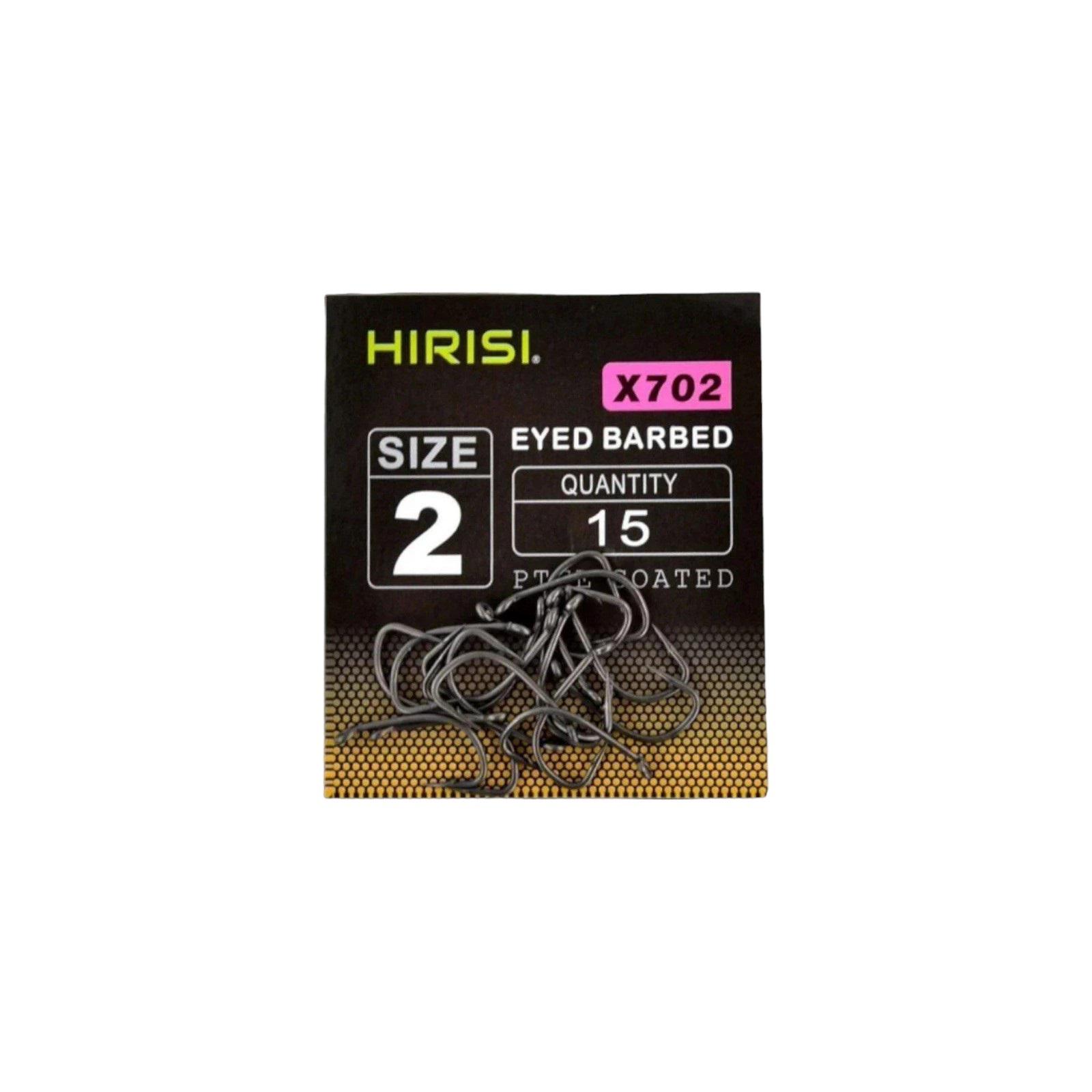 Гачки рибальські Hirisi X702 №2 15 шт. (14585106) - фото 1