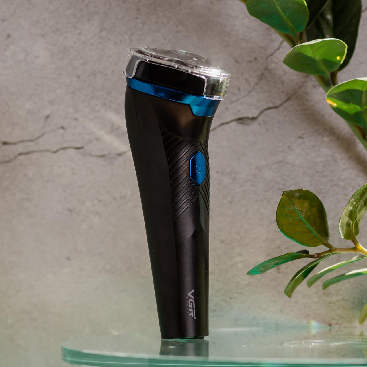 Электробритва для мужчин VGR V-314 роторнаяя для влажного и сухого бритья c дисплеем (7367) - фото 7 Электробритва для мужчин VGR V-314 роторнаяя для влажного и сухого бритья c дисплеем (7367) - фото 7