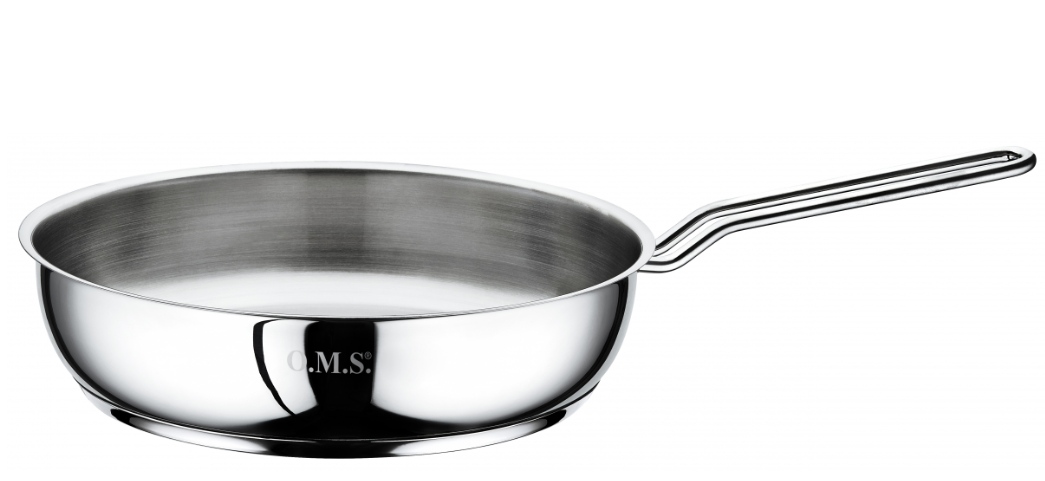 Сковорода универсальная из нержавеющей стали OMS ручка сталь для индукции 26 см (2038 SF-26)