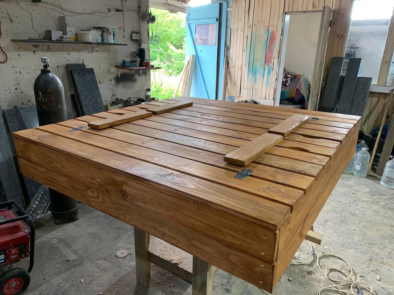 Песочница-трансформер с крышкой 1,2х1,2 м (27358124) - фото 11