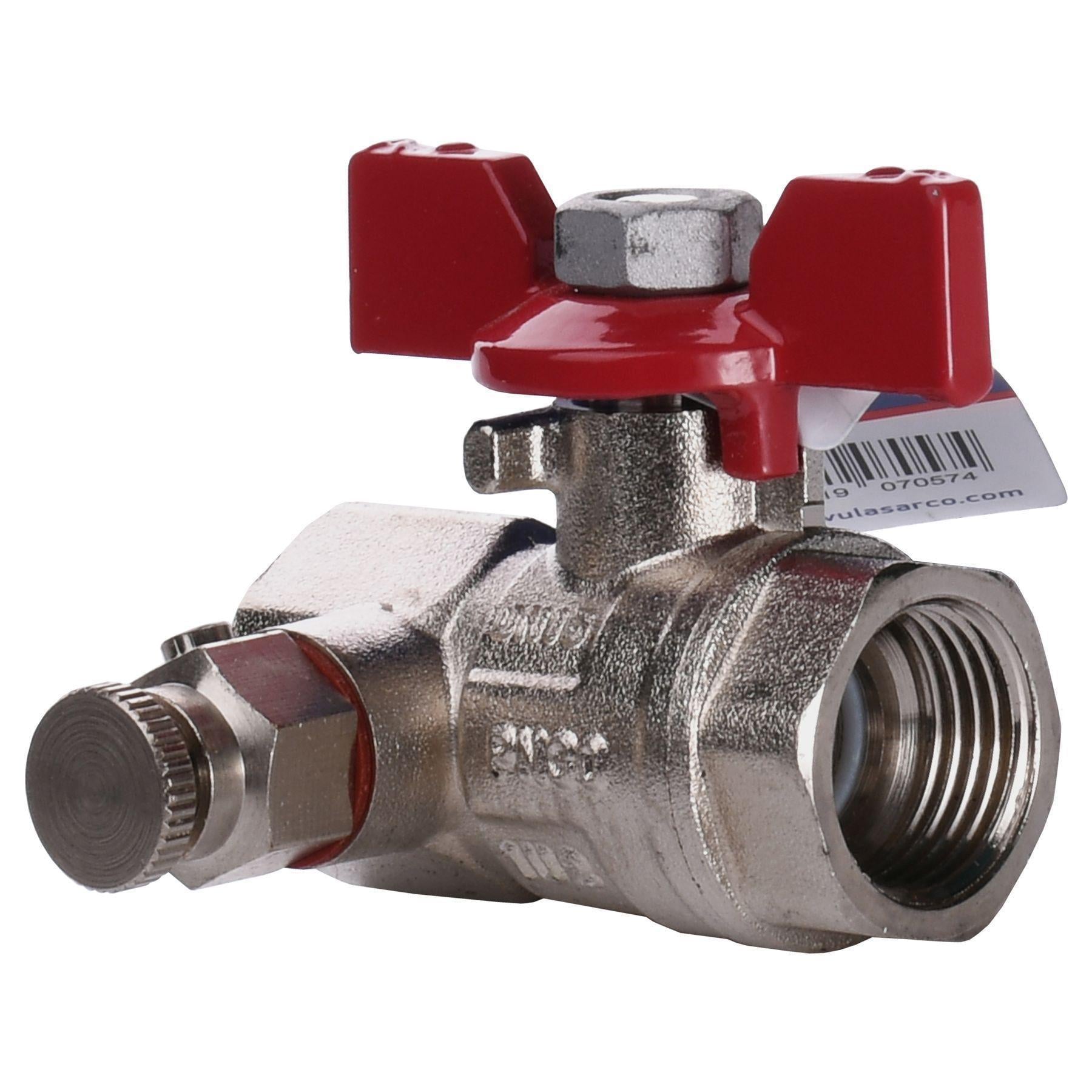 Кран кульовий повнопрохідний Arco VA30 1/2″ 152203 з краном Маєвського (000019849)