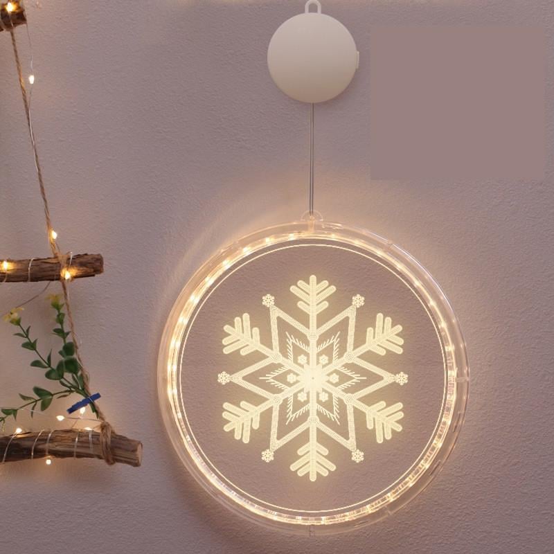 Светильник Decoration 3D LED Снежинка на подвеске - фото 2 Светильник Decoration 3D LED Снежинка на подвеске - фото 2
