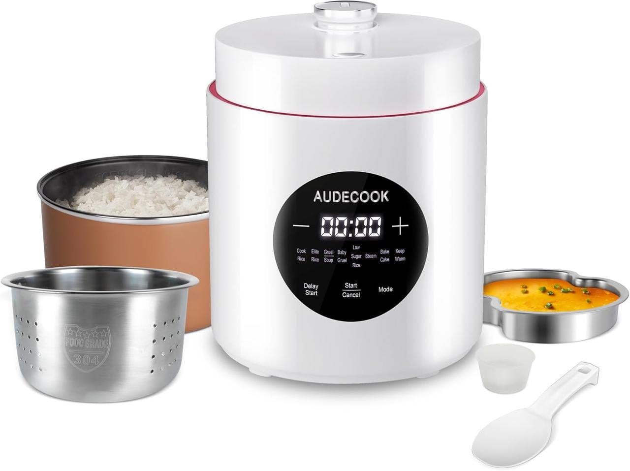 Рисоварка-мультиварка Audiocook 1,5 л с пароваркой и 7 программами Рисоварка-мультиварка Audiocook 1,5 л с пароваркой и 7 программами
