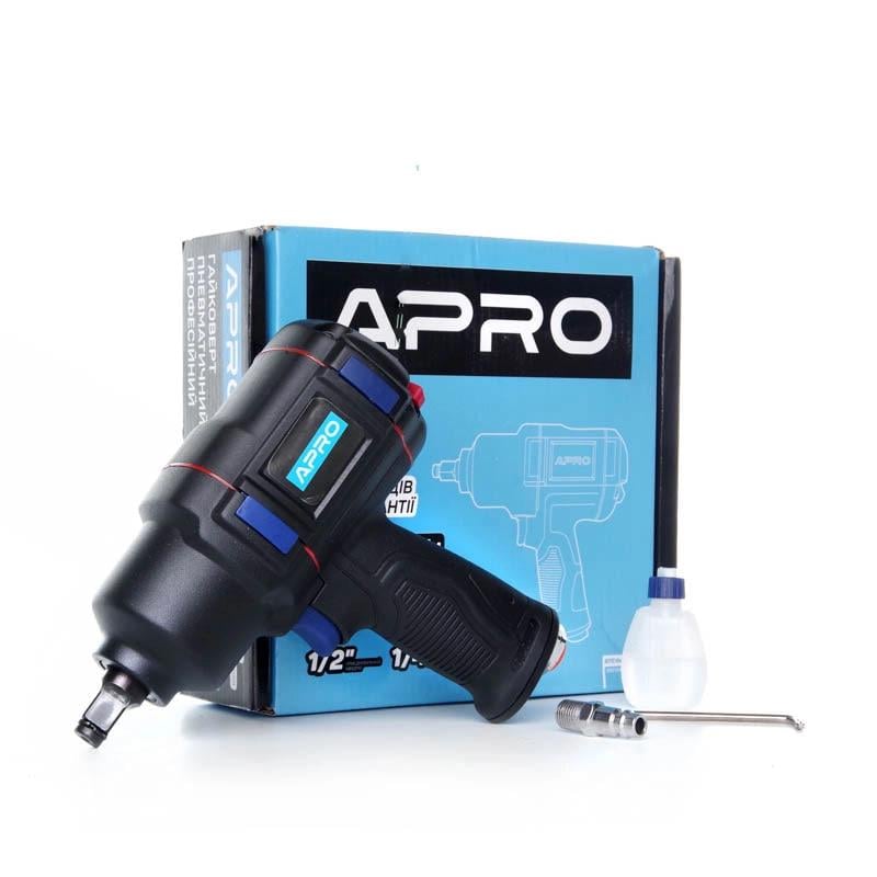 Гайковерт пневматический профессиональный Apro 1/2" 870 Нм 212 л/мин (271b8fe0)